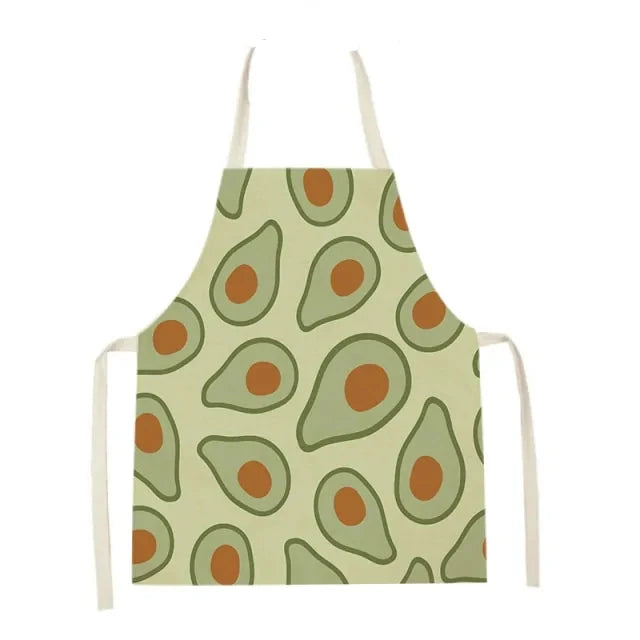 Kitchen and Garden Apron, Front View, Avocado, Green