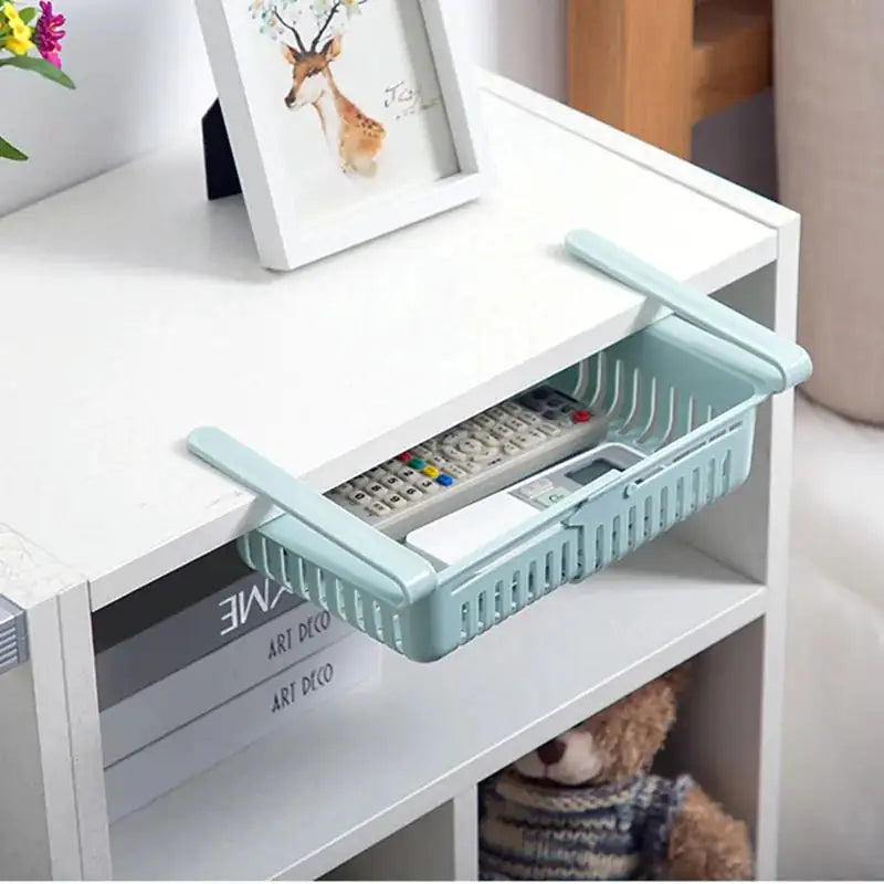 Office Organizer, Blue, Side View