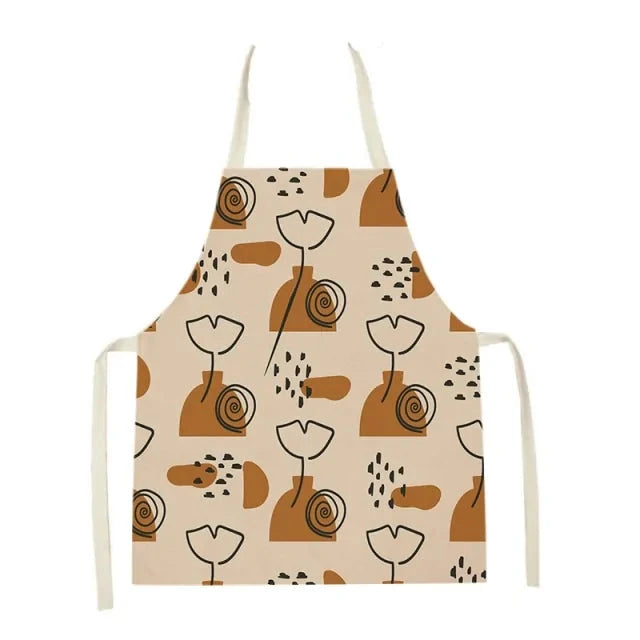 Kitchen and Garden Apron, Front View, Brown