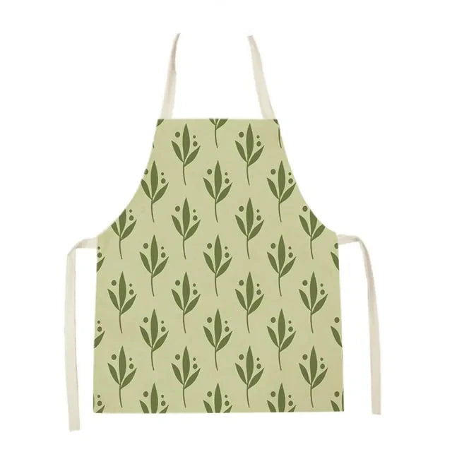 Kitchen and Garden Apron, Front View, Green