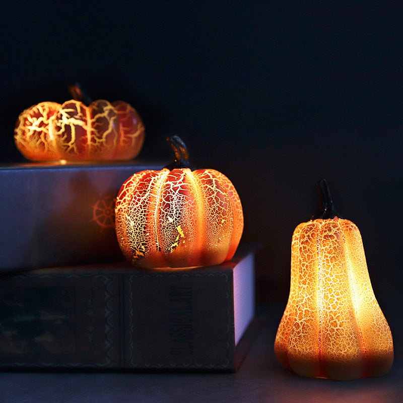 LED Halloween Pumpkin Lamp, Front View