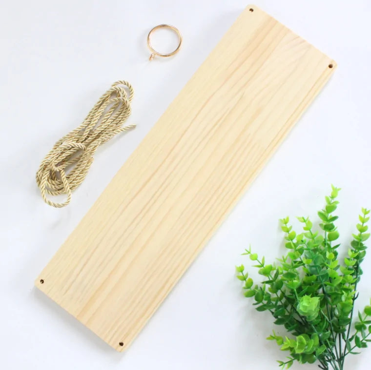 Wooden Rope Swing Shelf, Details