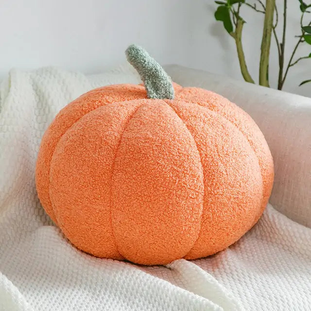 Pumpkin Pillow, Orange, Front View