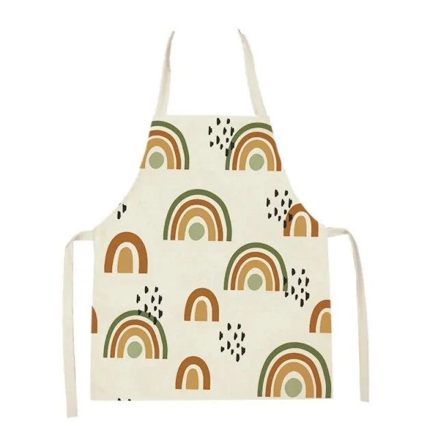 Kitchen and Garden Apron, Front View, Rainbow