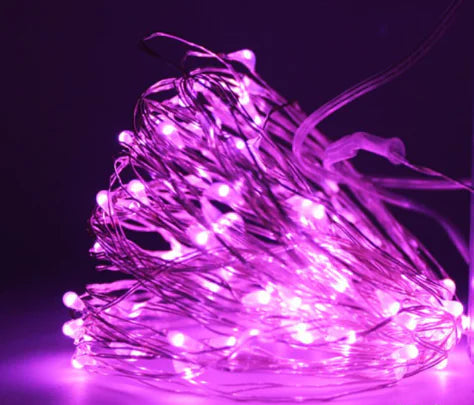 Christmas, LED Fairy Light, Festive Decoration, Waterproof, Indoor and Outdoor, Pink