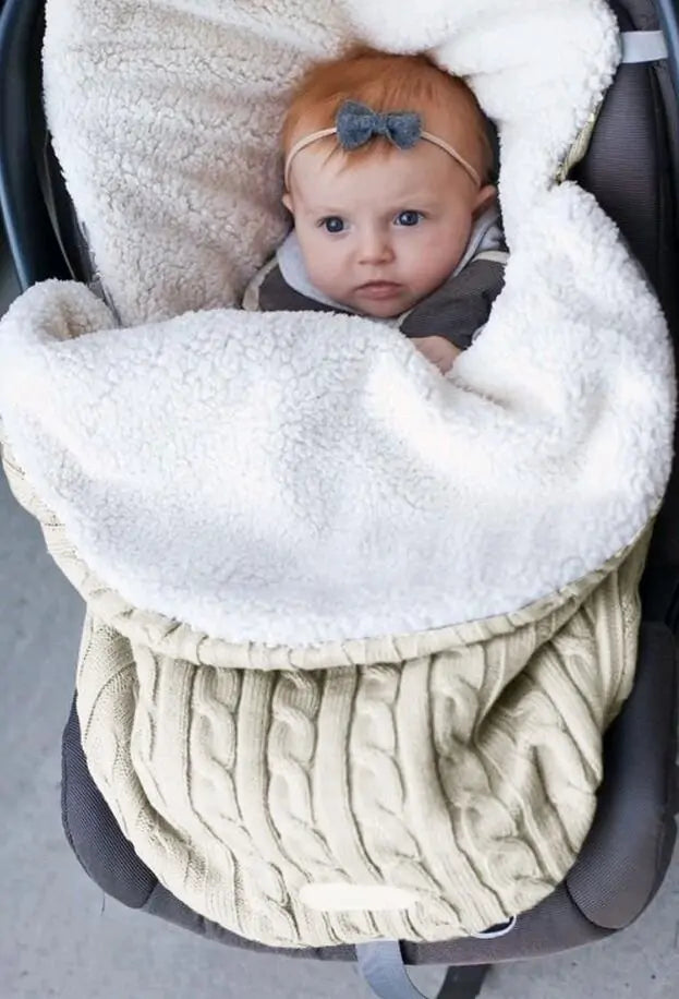 Warm Baby Blanket, White